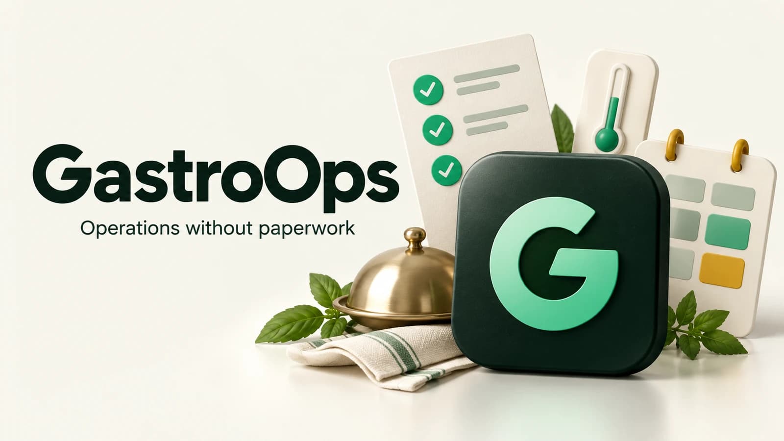 Illustrated product teaser for GastroOps